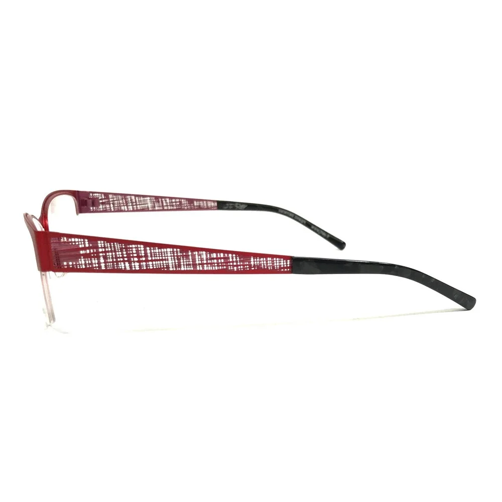 J.F. Rey Eyeglasses Frames JF2587 3072 Red Pink Matte Half Rim 54-17-140
